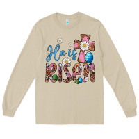 Mushroom he is risen cross Long Sleeve Tee - Artiststas