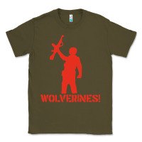 Army Green red dawn wolverines Classic Tee - baoMotion