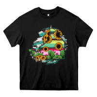 Black Campeche State Of Mexico Map Heavy Core Tee - RanaPortraitStore