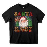 Black santa baby Heavy Core Tee - FaDigitalArtStudio