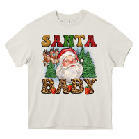 Cream santa baby Heavy Core Tee - FaDigitalArtStudio