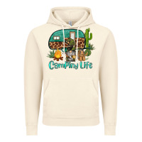 Vintage Artic camping life caravan and gnome Vintage Hoodie - BarkalooDesign