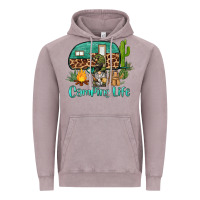 Vintage Zinc camping life caravan and gnome Vintage Hoodie - BarkalooDesign