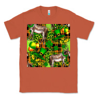 Copper St. Patrick's Donkey With Leprechaun Classic Tee - FaDigitalArtStudio