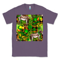 Lavender St. Patrick's Donkey With Leprechaun Classic Tee - FaDigitalArtStudio