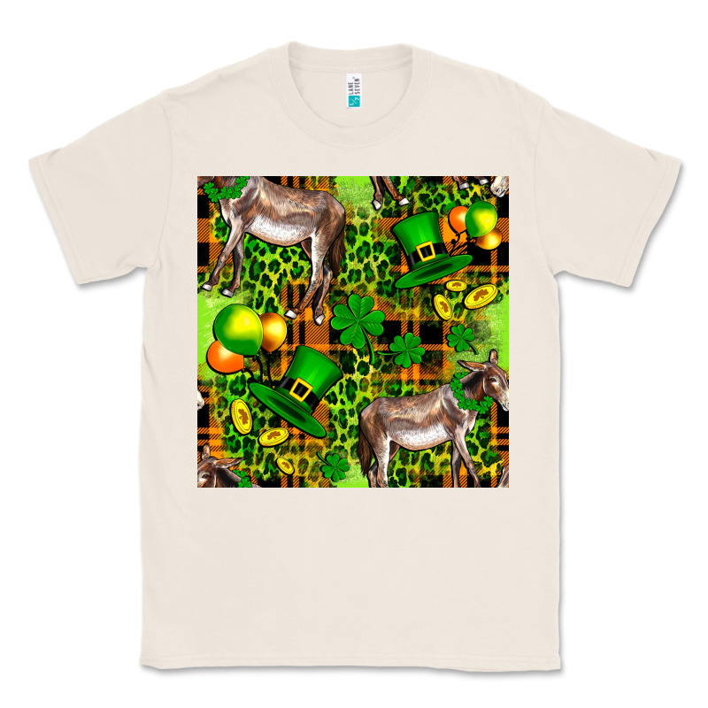 St. Patrick's Donkey With Leprechaun Classic Tee by FaDigitalArtStudio | Teevron