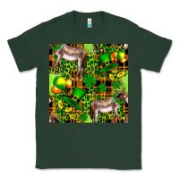 Sports Green St. Patrick's Donkey With Leprechaun Classic Tee - FaDigitalArtStudio