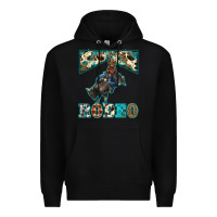 Black western rodeo bullfighter Premium Hoodie - BarkalooDesign