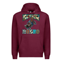 Burgundy western rodeo bullfighter Premium Hoodie - BarkalooDesign