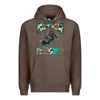 Coffee western rodeo bullfighter Premium Hoodie - BarkalooDesign