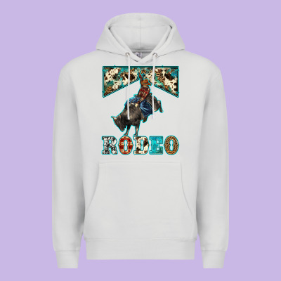 Western Rodeo Bullfighter Premium Hoodie Designed By Barkaloodesign