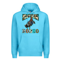 Ocean Blue western rodeo bullfighter Premium Hoodie - BarkalooDesign