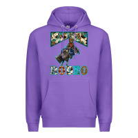 Purple western rodeo bullfighter Premium Hoodie - BarkalooDesign
