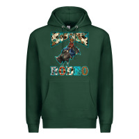 Sports Green western rodeo bullfighter Premium Hoodie - BarkalooDesign