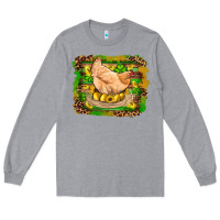 Heather Grey st patricks day farm chicken gold eggs leopard serape glitter Long Sleeve Tee - Artiststas