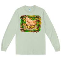 Matcha st patricks day farm chicken gold eggs leopard serape glitter Long Sleeve Tee - Artiststas