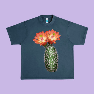 King Cup Cactus Urban Heavy Tee Designed By Lillyallendesigns