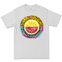 Dove Grey Hello Summer Premium Tee - CowhideDigitalArt