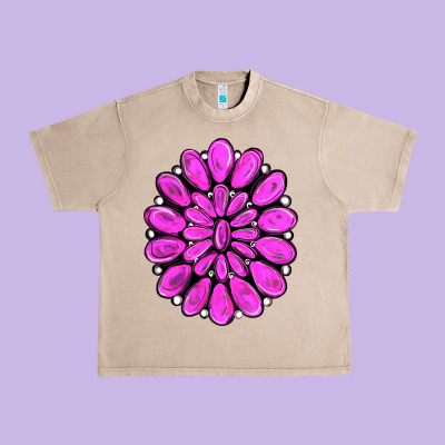 Pink Gemstone Urban Heavy Tee Designed By Ranaportraitstore