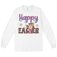 White happy easter cross Long Sleeve Tee - Artiststas