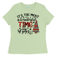 Matcha IT THE MOST WONDERFUL TIME the of year Ladies Tee - CowhideDigitalArt
