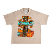 French Oak thankful cross Urban Heavy Tee - RacoonDesign
