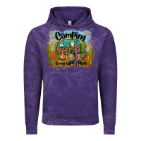 Cloud Purple camping is my happy place Vintage Hoodie - BarkalooDesign