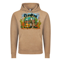 Camping Is My Happy Place Vintage Hoodie | Teevron