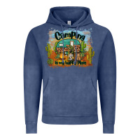Vintage Denim camping is my happy place Vintage Hoodie - BarkalooDesign