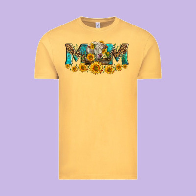 Charolais Cow Mom Vintage Tee Designed By Lillyallendesigns