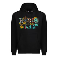 Black western rodeo bullfighter  life turquoise's gemstones arrow sunflowers Premium Hoodie - BarkalooDesign