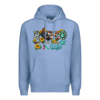 Colony Blue western rodeo bullfighter  life turquoise's gemstones arrow sunflowers Premium Hoodie - BarkalooDesign