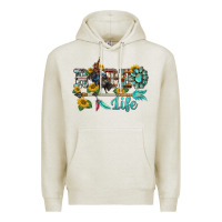 Oatmeal Heather western rodeo bullfighter  life turquoise's gemstones arrow sunflowers Premium Hoodie - BarkalooDesign