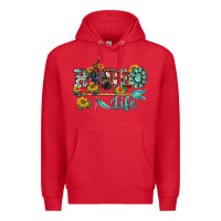 Red western rodeo bullfighter  life turquoise's gemstones arrow sunflowers Premium Hoodie - BarkalooDesign