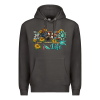 Smoke western rodeo bullfighter  life turquoise's gemstones arrow sunflowers Premium Hoodie - BarkalooDesign