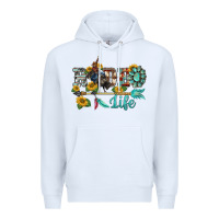 White western rodeo bullfighter  life turquoise's gemstones arrow sunflowers Premium Hoodie - BarkalooDesign