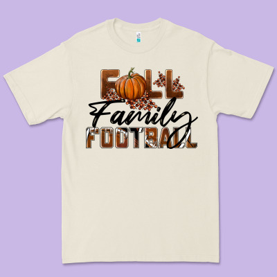 Fall Family Football Premium Tee Designed By Lillyallendesigns