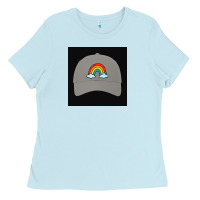 Baby Blue capt america Ladies Tee - Rosma