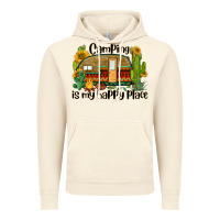Vintage Artic camping is my happy place caravan Vintage Hoodie - BarkalooDesign