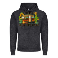 Vintage Black camping is my happy place caravan Vintage Hoodie - BarkalooDesign