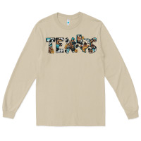 Mushroom texas sunflower cowhide leopard texas map Long Sleeve Tee - Artiststas