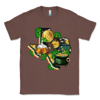 Chestnut texas map st patrick's day Classic Tee - FaDigitalArtStudio