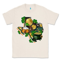 Natural texas map st patrick's day Classic Tee - FaDigitalArtStudio