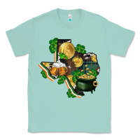 Seafoam texas map st patrick's day Classic Tee - FaDigitalArtStudio