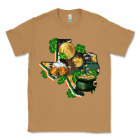 Toasted Coconut texas map st patrick's day Classic Tee - FaDigitalArtStudio