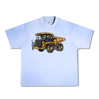 Grape Ice Mining Truck Urban Heavy Tee - LillyAllenDesigns