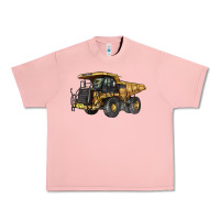 Salmon Mining Truck Urban Heavy Tee - LillyAllenDesigns