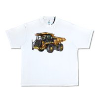 White Mining Truck Urban Heavy Tee - LillyAllenDesigns