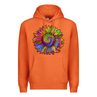 Carrot tie dye sunflower Premium Hoodie - RanaPortraitStore