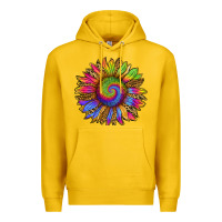 Lemon tie dye sunflower Premium Hoodie - RanaPortraitStore